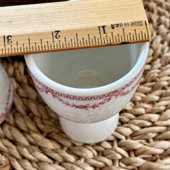 Red and White Egg Cups - Picture 5 of 7